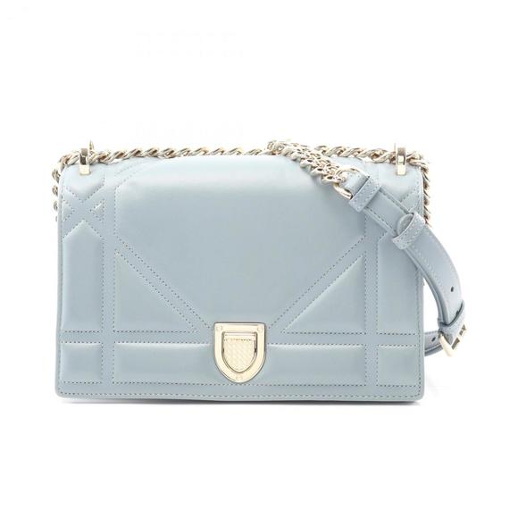 DIOR Blue Leather Shoulder Bag - Picture 1 of 8